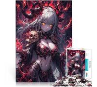Puzzle 1000 pièces pour Adultes Fille d'anime démoniaque maléfique Analyse et logique Renforcer l'amour Entre Les Couples 50x70cm