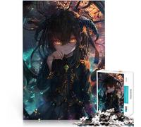 Puzzle 1000 pièces pour Adultes Fille d'anime du Temps Jouet éducatif d'apprentissage avec Affiche et Feuille de Questions correspondantes 50x70cm