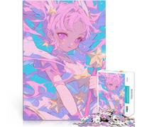 Puzzle 1000 pièces pour Adultes Fille d'anime esthétique Jeux éducatifs Décoration d'intérieur Idées Cadeaux 38x52cm