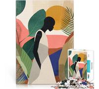 Puzzle 1000 pièces pour Adultes Fille Tropicale Jouet éducatif d'apprentissage Activités Amusantes à la Maison, Cadeaux d'anniversaire, Cadeaux de Voyage, 38x26cm