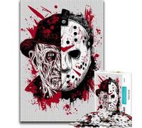 Puzzle 1000 pièces pour Adultes Films d'horreur 1000 pièces pour Adultes et Adolescents Cadeaux pour Amis et Famille à partir de 14 Ans 75x50cm