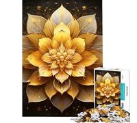 Puzzle 1000 pièces pour Adultes Fleur de Lotus Magique Motif Difficile et Stimulant Jeu Pratique à Assembler adapté aux Personnes de 14 Ans et Plus 50x75cm