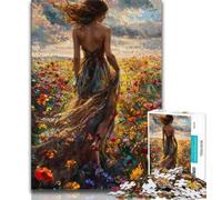 Puzzle 1000 pièces pour Adultes Fleurs Beauté 1000 pièces pour Adultes Jeu Stimulant idéal comme Cadeau pour Toute la Famille (50x75cm)