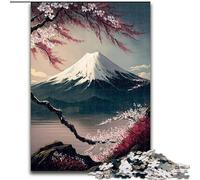 Puzzle 1000 pièces pour Adultes, Fleurs de Cerisier Japonais, en Bois, Jouet éducatif, intellectuel, décompressant, Amusant, Jeu Familial, 1000 pièces(50x75cm)