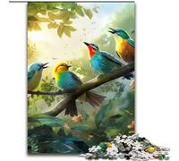 Puzzle 1000 pièces pour Adultes Fleurs Oiseaux Puzzle pour s'amuser en Famille Parfait pour Les Vacances, Les soirées de Jeux interactives (Taille : 26x38cm)