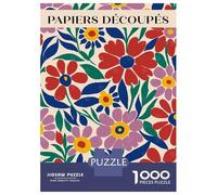 Puzzle 1000 Pièces pour Adultes Floral Pattern Design Casse-tête pour Adultes - Décoration Parfaite - Cadeaux d'anniversaire Et Cadeaux Uniques 70x50cm/1000pcs