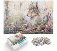 Puzzle 1000 pièces pour Adultes, Flower Squirrel Artwork | Pour un hobby calme : ce puzzle 1000 pièces pour adultes se prête aux longues séances de puzzle à la maison.