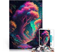 Puzzle 1000 pièces pour Adultes Forêt du Pays des Fées Jouets de Divertissement Familial Car C'est Un pour Toute la Famille 52x38cm