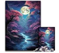 Puzzle 1000 pièces pour Adultes Forêt Rose Puzzles impossibles pour Adultes Parfait pour Les Adolescents et la décoration intérieure 1000 pièces (38 x 26 cm)