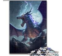 Puzzle 1000 pièces pour Adultes Fury Dragon III en Bois, Casse-tête Stimulant pour Adolescents, soirée de Jeux en Famille Amusante 1000 pièces(50x75cm)