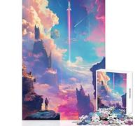 Puzzle 1000 pièces pour Adultes Fusée Spatiale Jeu Anti-Stress Idée Cadeau et Divertissement Chaque pièce est Unique Dimensions 38x52cm