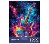 Puzzle 1000 Pièces pour Adultes Galactic Guitar Glow -2 Casse-tête pour Adultes - Décoration Parfaite - Cadeaux d'anniversaire Et Cadeaux Uniques 52x38cm/1000pcs