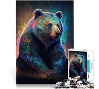 Puzzle 1000 pièces pour Adultes Galaxie de l'ours Fait de Bois pour Les 14 Ans et Plus Jeux éducatifs à Faire soi-même Car C'est Un pour Toute la Famille。Taille：50x75cm