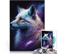 Puzzle 1000 pièces pour Adultes Galaxie du Renard Blanc pour s'amuser en Famille 26 x 38 cm décoration d'intérieur Unique et Cadeaux pour Adolescents de 14 Ans et Plus.