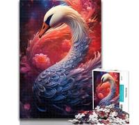 Puzzle 1000 pièces pour Adultes Galaxies Cygnes pour Adolescents 1000 pièces, idée Cadeau d'anniversaire pour Adultes, Jeu Familial et Passe-Temps 26x38cm