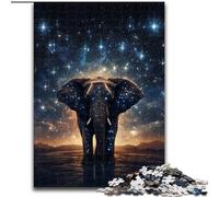 Puzzle 1000 pièces pour Adultes Galaxies Éléphants Puzzle en Bois, Parfait pour Les Adolescents et Les collectionneurs, idéal comme décoration intérieure et Cadeau de Voyage 1000 pièces(50x75cm)