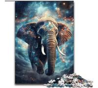 Puzzle 1000 pièces pour Adultes Galaxies Éléphants Puzzle en Carton, pour Les Anniversaires, Les Vacances et la décoration intérieure 1000 pièces(26x38cm)