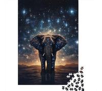 Puzzle 1000 pièces pour Adultes Galaxies Éléphants Puzzles pour Adultes Puzzle en Bois Puzzles Jeu éducatif Défi Jouet 1000 pièces (75 x 50 cm)