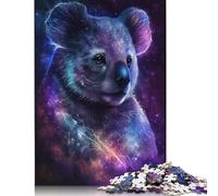 Puzzle 1000 pièces pour Adultes Galaxy Animal Koala Puzzles Jeu Familial Puzzle en Bois Cadeau de Noël 1000 pièces (75 x 50 cm)