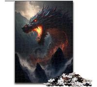 Puzzle 1000 pièces pour Adultes Galaxy Art Flying Dragon en Carton, pour Noël, Halloween, Pâques et Le Nouvel an 1000 pièces(26x38cm)
