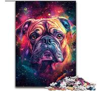 Puzzle 1000 pièces pour Adultes Galaxy Bulldog, idéal pour Les Adolescents et Les familles, pour Les Anniversaires (Taille : 50x75cm)