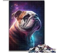 Puzzle 1000 pièces pour Adultes Galaxy Bulldog, Puzzle en Bois, Jouet éducatif, intellectuel, décompressant, Amusant, Jeu Familial, 1000 pièces(50x75cm)