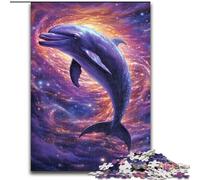 Puzzle 1000 pièces pour Adultes Galaxy Dolphin, idéal pour Les Adolescents et Les familles, pour Les Anniversaires (Taille : 26x38cm)