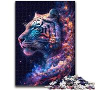 Puzzle 1000 pièces pour Adultes Galaxy Fantasy Tiger Family Game Stress Relief Difficult Challenge Convient aux Couples 50x75cm
