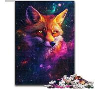 Puzzle 1000 pièces pour Adultes Galaxy Fox en Bois, Interaction familiale et défi cérébral, défi d'activité familiale 1000 pièces(50x75cm)