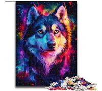 Puzzle 1000 pièces pour Adultes Galaxy Labrador en Bois, Un pour s'amuser en Famille. Jouet éducatif 50x75cm pour Adolescents, décoration de Bureau à Domicile.