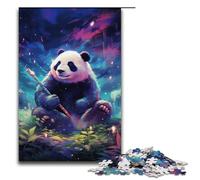 Puzzle 1000 pièces pour Adultes Galaxy Panda Puzzles en Bois Jeu éducatif pour Adultes Jouet de défi 1000 pièces (38 x 26 cm)