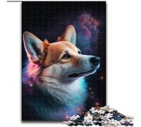 Puzzle 1000 pièces pour Adultes Galaxy Shiba Inu. Puzzle 1000 pièces pour Adultes pour Les 14 Ans et Plus (Taille 50x75cm).