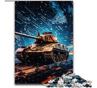Puzzle 1000 pièces pour Adultes Galaxy Tanks, en Carton, idéal pour Les Adolescents et Les collectionneurs, idéal comme décoration d'intérieur ou Cadeau de Voyage 1000 pièces(26x38cm)