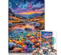 Puzzle 1000 pièces pour Adultes, Galets colorés, Jeux éducatifs, décoration d'intérieur, Cadeau d'anniversaire, décoration Murale (Taille 38x26cm)
