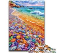 Puzzle 1000 pièces pour Adultes, Galets colorés, Jouets éducatifs, Anti-Stress, idéal pour la décoration de Bureau, 50x75cm