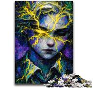 Puzzle 1000 pièces pour Adultes Garçon mystérieux, Aide Le Cerveau à exercer, Jouets addictifs pour cultiver la Patience, Convient aux Couples, 26x38cm