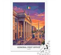 Puzzle 1000 pièces pour Adultes, General Post Office Dublin at Sunset