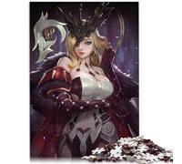 Puzzle 1000 pièces pour Adultes Genshin Impact La Signora, Planche recyclée Premium, Jouets de Divertissement Familial 10.27x14.96 Pouces