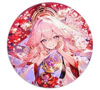 Puzzle 1000 pièces pour Adultes Genshin Impact Puzzle Rond 1000 pièces Cadeaux Activité éducative pour Les compétences cognitives Amélioration des compétences cognitives 67,5 x 67,5 cm