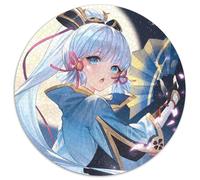 Puzzle 1000 pièces pour Adultes Genshin Impact Puzzles Ronds 1000 pièces pour Adultes Cadeau pour Hommes et Femmes, Quotidien et Occasions spéciales 67,5 x 67,5 cm