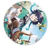 Puzzle 1000 pièces pour Adultes Genshin Impact Puzzles Ronds 1000 pièces pour Adultes Cadeau pour Hommes et Femmes, Quotidien et Occasions spéciales 67,5 x 67,5 cm