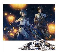 Puzzle 1000 pièces pour Adultes Genshin Impact Xiao Le Puzzle en Bois est idéal comme Cadeau pour Toute la Famille et Mesure 50 x 75 cm