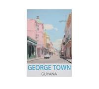 Puzzle 1000 Pièces pour Adultes，George Town, Guyana，Puzzle De Défi Cérébral pour Enfants, Jeux Éducatifs pour Enfants, Cadeau De Divertissement（75x50cm）-AK19