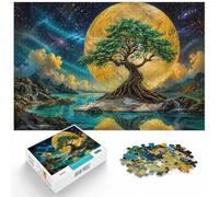 Puzzle 1000 pièces pour Adultes, Golden Bonsai Tree Art | Pour la période de l'Avent : ce puzzle 1000 pièces pour adultes convient aux journées calmes autour du Nouvel An.