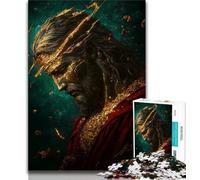 Puzzle 1000 pièces pour Adultes Golden Fantasy Jesus, Aide Le Cerveau à exercer des Jouets addictifs pour cultiver la Patience, décoration Parfaite 38x26cm