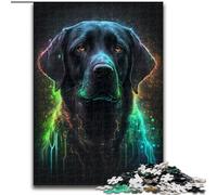 Puzzle 1000 pièces pour Adultes Golden Retriever en Bois, idéal pour la décoration de la Maison et du Bureau, pour Un Anniversaire(1000 pièces, 50x75cm)