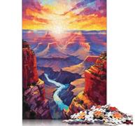 Puzzle 1000 pièces pour Adultes Grand Canyon Wonder Square, Puzzles en Bois pour Adultes et Adolescents, décoration d'intérieur, 1000 pièces (75 x 50 cm)
