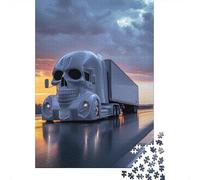Puzzle 1000 pièces pour adultes, gros camions, puzzles difficiles pour adultes, amusement en famille, puzzle de 1000 pièces (75 x 50 cm)