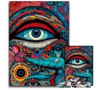 Puzzle 1000 pièces pour Adultes Groupe de Monstres Puzzles en Carton Casse-tête Haute difficulté pour Adolescents 26x38cm / 10,23x14,96 Pouces