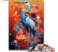 Puzzle 1000 pièces pour Adultes, grues Blanches colorées, idéal pour Les Adolescents, Les Liens familiaux, Les Casse-têtes et Les décorations d'intérieur DIY (Taille : 26x38cm)